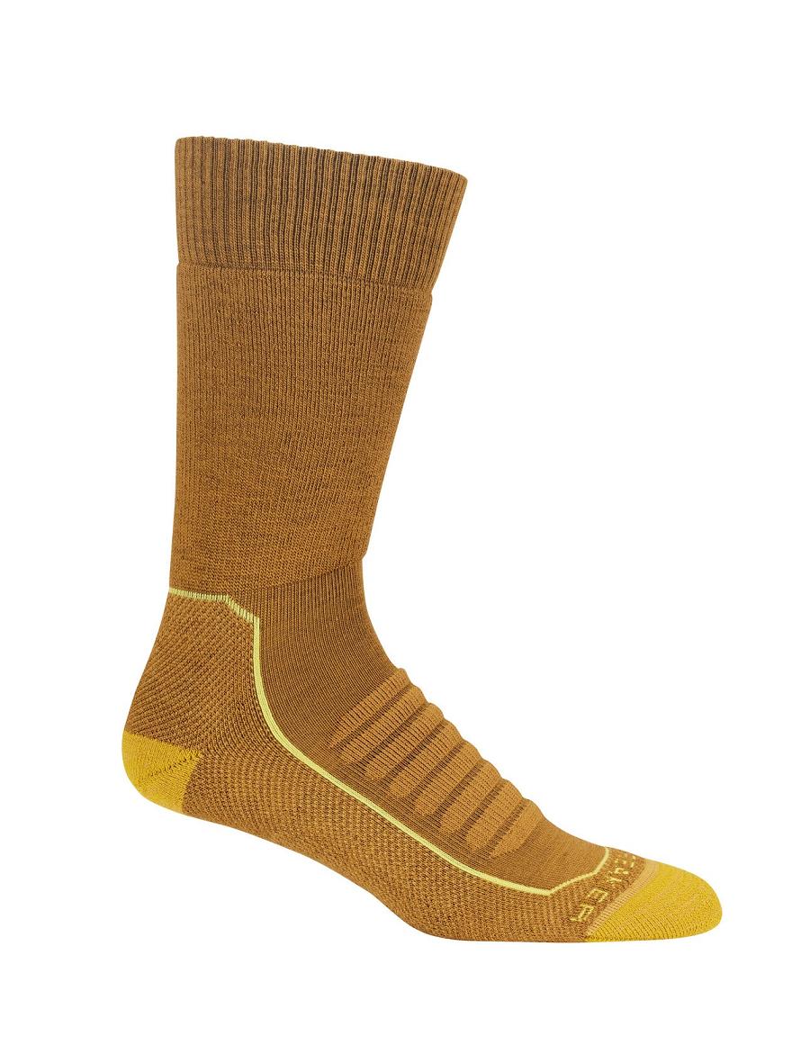 Chaussettes Icebreaker Merino Hike+ Heavy Crew Homme Doré | FR 1019AHKP